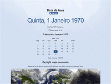 Tablet Screenshot of datadehoje.com